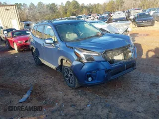 2024 Subaru Forester Premium with VIN JF2SKADCXRH444516, listed as a IAAI auction lot 41043737 with 13,327 mi miles. Bid and sale history available at carsss.com. Image 1.