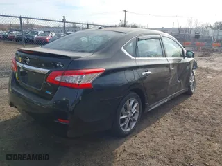 2013 Nissan Sentra SV with VIN 3N1AB7AP8DL734481, listed as a IAAI auction lot 41658381 with 135,576 mi miles. Bid and sale history available at carsss.com. Image 4.