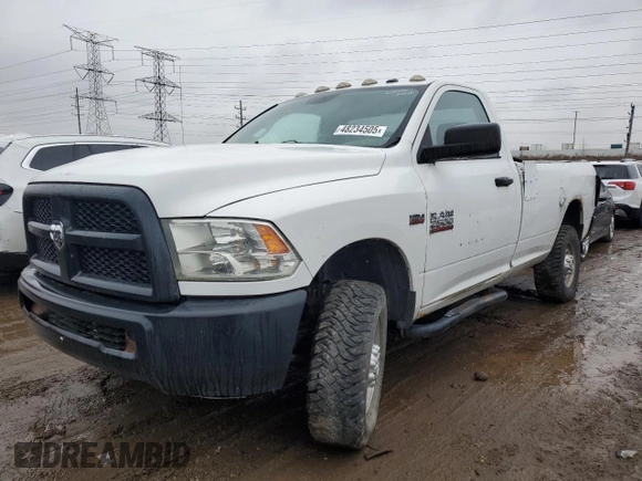 2013 Ram 2500 Tradesman z VIN 3C6LR5AT6DG514615, wystawiony jako Copart lot #48234505 z przebiegiem 75 897 mil mil oraz Czysty tytuł • Clean title. Historia ofert i sprzedaży dostępna na DreamBid. Obrazek 1.