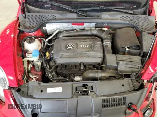 2015 Volkswagen Beetle with VIN 3VW7S7AT1FM822318, listed as a Copart auction lot 71398644 with 73,421 mi miles and Salvage Title. Bid and sale history available at DreamBid. Image 11.