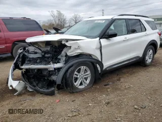 2022 Ford Explorer XLT z VIN 1FMSK8DH6NGB28836, wystawiony jako Copart lot #53517375 z przebiegiem 36 092 mil mil oraz Szkoda całkowita • Salvage title. Historia ofert i sprzedaży dostępna na DreamBid. Obrazek 1.