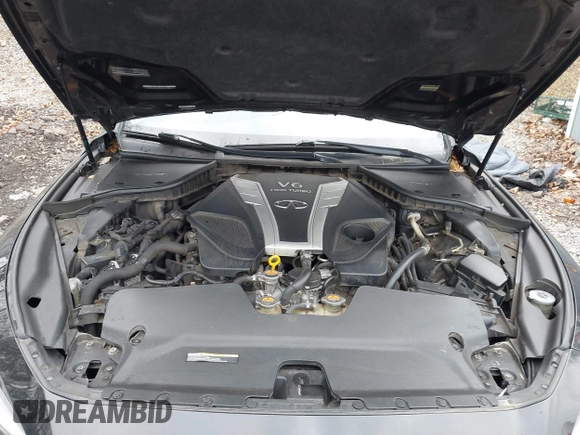 2018 Infiniti Q50 3.0t LUXE with VIN JN1EV7AR8JM442468, listed as a IAAI auction lot 42071717 with 107,484 mi miles. Bid and sale history available at carsss.com. Image 10.