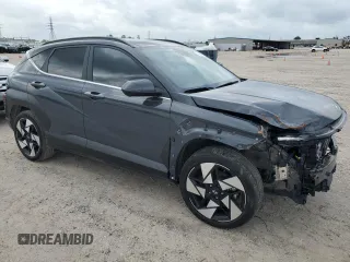 2024 Hyundai Kona Limited with VIN KM8HE3A34RU027329, listed as a Copart auction lot 54631665 with 23,632 mi miles and Salvage Title. Bid and sale history available at carsss.com. Image 4.