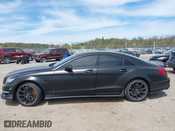 2014 Mercedes-Benz CLS 63 S AMG with VIN WDDLJ7GB2EA106645, listed as a IAAI auction lot 42075075 with 72,375 mi miles and . Bid and sale history available at DreamBid. Image 14.