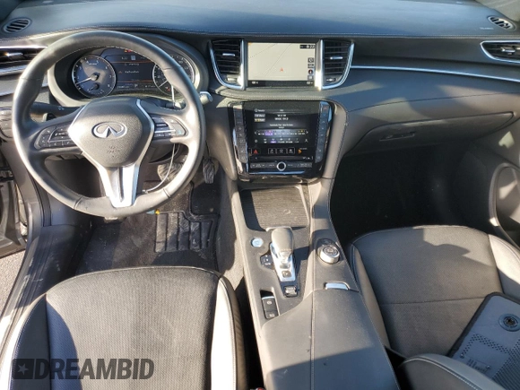 2023 Infiniti QX55 Essential with VIN 3PCAJ5KR0PF112240, listed as a Copart auction lot 87691025 with 18,480 mi miles and Salvage title. Bid and sale history available at DreamBid. Image 8.