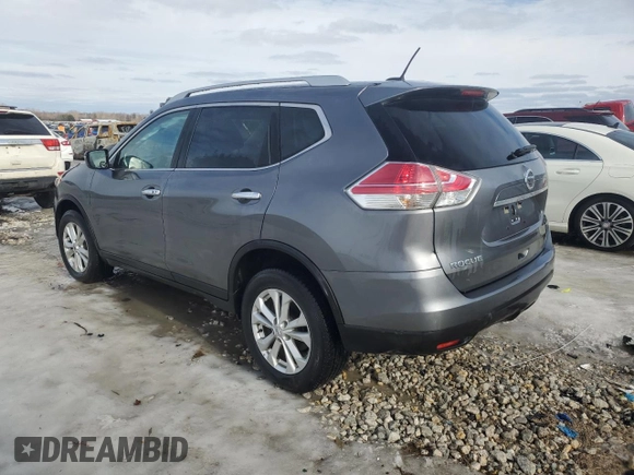 2016 Nissan Rogue SV with VIN KNMAT2MV3GP736395, listed as a Copart auction lot 87594365 with 119,101 mi miles and Clean Title. Bid and sale history available at carsss.com. Image 2.