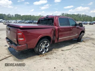 2024 Ram 1500 Limited with VIN 1C6SRFHT8RN153748, listed as a Copart auction lot 58774465 with Not provided miles and Non repairable. Bid and sale history available at DreamBid. Image 3.
