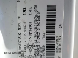 2019 Toyota Tundra SR5 z VIN 5TFHY5F14KX791524, wystawiony jako Copart lot #54489585 z przebiegiem 84 222 mil mil oraz Szkoda całkowita • Salvage title. Historia ofert i sprzedaży dostępna na DreamBid. Obrazek 12.