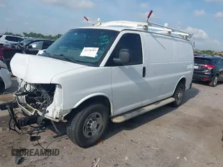 2018 Chevrolet Express Cargo with VIN 1GCWGAFG2J1908512, listed as a IAAI auction lot 42376707 with 148,081 mi miles and . Bid and sale history available at DreamBid. Image 2.
