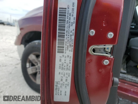2020 Ram 1500 SLT z VIN 1C6RR7TT7LS101788, wystawiony jako Copart lot #89124205 z przebiegiem 109 046 mil mil oraz Szkoda całkowita • Salvage title. Historia ofert i sprzedaży dostępna na DreamBid. Obrazek 12.