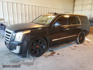 2016 Cadillac Escalade Luxury Collection with VIN 1GYS3BKJ6GR341050, listed as a Copart auction lot 43307315 with 146,564 mi miles and Salvage Title. Bid and sale history available at carsss.com. Image 1.
