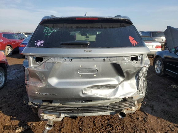 2023 Chevrolet Traverse LT Cloth with VIN 1GNEVGKW6PJ255765, listed as a Copart auction lot 47609645 with 13,670 mi miles and Salvage Title. Bid and sale history available at carsss.com. Image 6.