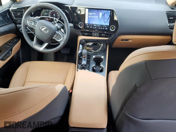 2025 Lexus NX with VIN JTJGGCEZ4S2019366, listed as a Copart auction lot 83571894 with 2,336 mi miles and Salvage Title. Bid and sale history available at carsss.com. Image 8.