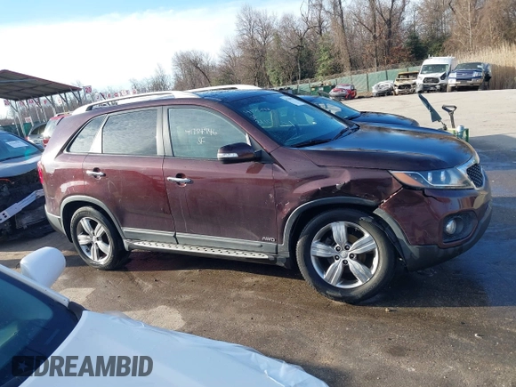 2012 Kia Sorento EX with VIN 5XYKUDA25CG239594, listed as a IAAI auction lot 41754946 with 135,005 mi miles. Bid and sale history available at carsss.com. Image 13.