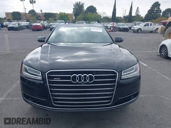 2015 Audi A8 L 4.0T with VIN WAU32AFD4FN033471, listed as a IAAI auction lot 42120112 with 174,882 mi miles. Bid and sale history available at carsss.com. Image 6.
