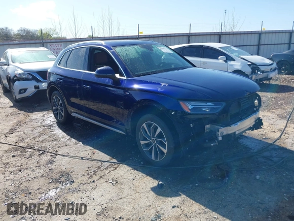 2023 Audi Q5 S line Premium Plus z VIN WA1EAAFY6P2038315, wystawiony jako IAAI lot #41990125 z przebiegiem 31 787 mil mil oraz . Historia ofert i sprzedaży dostępna na DreamBid. Obrazek 1.