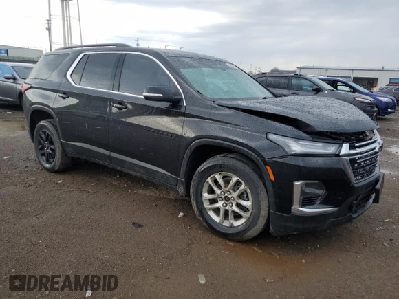 2022 Chevrolet Traverse LT Cloth with VIN 1GNEVGKW7NJ129251, listed as a Copart auction lot 54088695 with 47,011 mi miles and Salvage title. Bid and sale history available at DreamBid. Image 4.