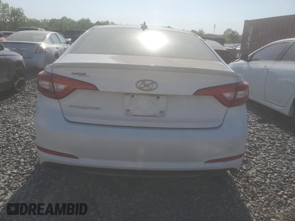 2016 Hyundai Sonata SE with VIN 5NPE24AF7GH410477, listed as a Copart auction lot 53620485 with 144,606 mi miles and Clean Title. Bid and sale history available at carsss.com. Image 6.