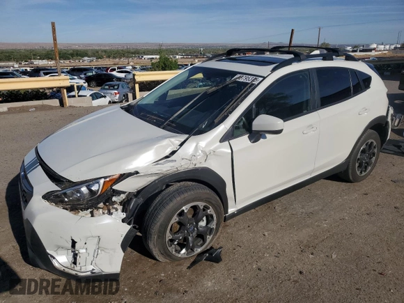 2021 Subaru Crosstrek Premium with VIN JF2GTAEC3MH676191, listed as a Copart auction lot 53795375 with 22,537 mi miles and Salvage title. Bid and sale history available at DreamBid. Image 1.