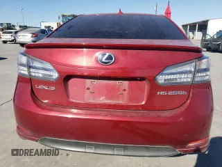 2010 Lexus HS 250h with VIN JTHBB1BA1A2012967, listed as a Copart auction lot 41755405 with 195,451 mi miles and Salvage Title. Bid and sale history available at DreamBid. Image 6.