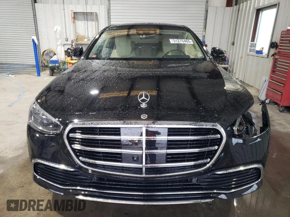 2021 Mercedes-Benz S 580 with VIN W1K6G7GB2MA045758, listed as a Copart auction lot 51275465 with 23,607 mi miles and Salvage Title. Bid and sale history available at DreamBid. Image 5.
