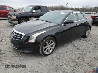 2014 Cadillac ATS Luxury RWD with VIN 1G6AB5RX7E0174198, listed as a Copart auction lot 44124845 with 113,162 mi miles and Salvage Title. Bid and sale history available at carsss.com. Image 1.