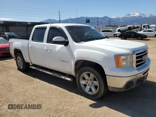 2013 GMC Sierra 1500 SLT with VIN 3GTP2WE76DG247865, listed as a Copart auction lot 48549805 with Not provided miles and Salvage title. Bid and sale history available at DreamBid. Image 4.