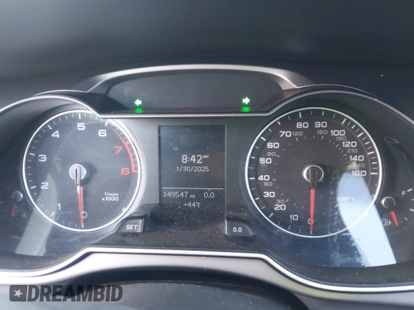 2014 Audi A4 Premium with VIN WAUAFAFL2EN024639, listed as a IAAI auction lot 41444440 with 149,547 mi miles. Bid and sale history available at carsss.com. Image 7.