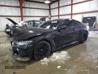 2021 BMW M4 Competition with VIN WBS33AZ0XMCG66716, listed as a Copart auction lot 44862645 with 0 mi miles and Salvage Title. Bid and sale history available at carsss.com. Image 1.