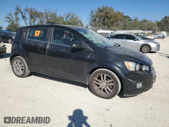 2014 Chevrolet Sonic LT with VIN 1G1JC6SB3E4195761, listed as a Copart auction lot 48679895 with 76,350 mi miles and Salvage Title. Bid and sale history available at carsss.com. Image 4.