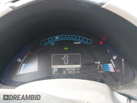 2011 Nissan LEAF SL-e z VIN JN1AZ0CP2BT008771, wystawiony jako IAAI lot #39745384 z przebiegiem 64 758 mil mil oraz . Historia ofert i sprzedaży dostępna na DreamBid. Obrazek 7.