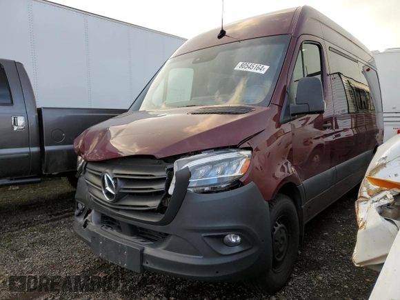 2022 Mercedes-Benz Sprinter with VIN W1Z4DFHY9NT090071, listed as a Copart auction lot 80545164 with 32,695 mi miles and Salvage Title. Bid and sale history available at DreamBid. Image 1.