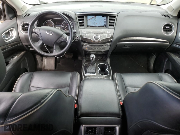 2017 Infiniti QX60 with VIN 5N1DL0MM3HC544214, listed as a Copart auction lot 53092225 with 46,800 mi miles and Salvage Title. Bid and sale history available at DreamBid. Image 8.