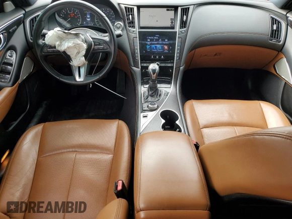 2021 Infiniti Q50 Signature Edition с VIN JN1EV7CP5MM705919, выставлен на аукционе Copart как лот 85434624 с пробегом 47 145 миль миль и Списание • Salvage title. История ставок и продаж доступна на DreamBid. Изображение 8.