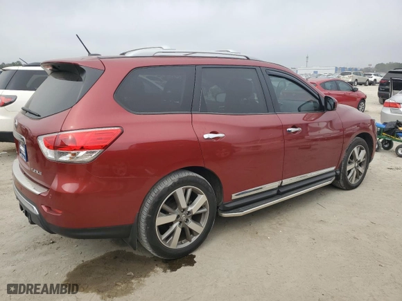 2014 Nissan Pathfinder SL with VIN 5N1AR2MN1EC694405, listed as a Copart auction lot 44962365 with 63,900 mi miles and Salvage Title. Bid and sale history available at carsss.com. Image 3.