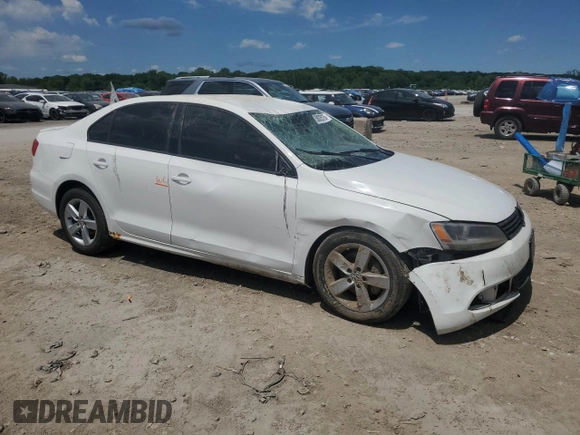 2012 Volkswagen Jetta TDI with VIN 3VWLL7AJ7CM007899, listed as a Copart auction lot 58003575 with Not provided miles and Salvage title. Bid and sale history available at DreamBid. Image 4.