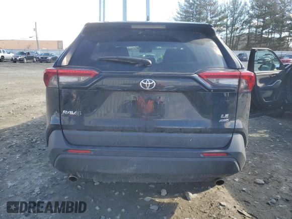 2022 Toyota RAV4 LE with VIN 2T3F1RFV5NW283108, listed as a Copart auction lot 45009405 with 54,613 mi miles and Salvage Title. Bid and sale history available at carsss.com. Image 6.