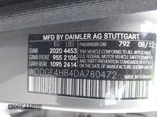 2013 Mercedes-Benz C 250 Sport z VIN WDDGF4HB4DA780472, wystawiony jako IAAI lot #41924590 z przebiegiem 109 118 mil mil oraz . Historia ofert i sprzedaży dostępna na DreamBid. Obrazek 9.