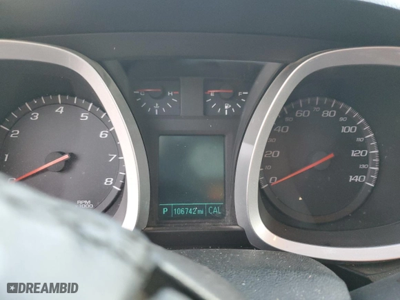 2012 Chevrolet Equinox LTZ with VIN 2GNFLFE51C6295573, listed as a Copart auction lot 46950795 with 106,742 mi miles and Salvage Title. Bid and sale history available at carsss.com. Image 9.