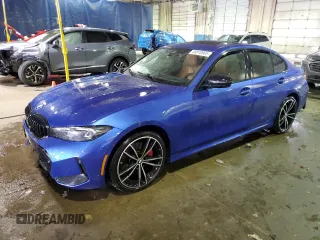 2024 BMW 3 Series 330i xDrive with VIN 3MW89FF0XR8E19086, listed as a Copart auction lot 45810865 with 12,339 mi miles and Salvage Title. Bid and sale history available at carsss.com. Image 1.