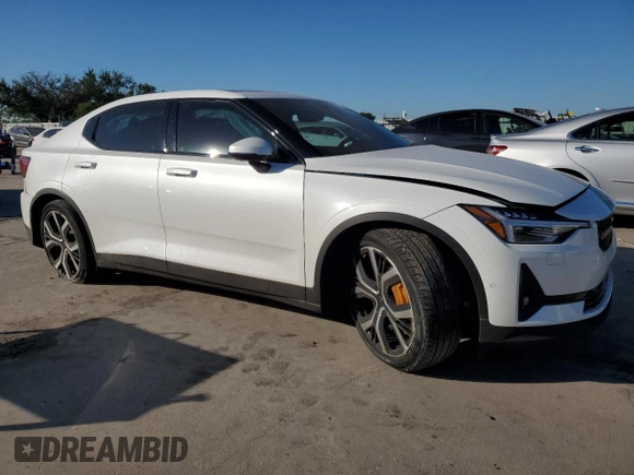 2021 Polestar 2 Launch Edition with VIN LPSED3KA5ML019450, listed as a Copart auction lot 73415604 with 45,762 mi miles and Salvage Title. Bid and sale history available at carsss.com. Image 4.