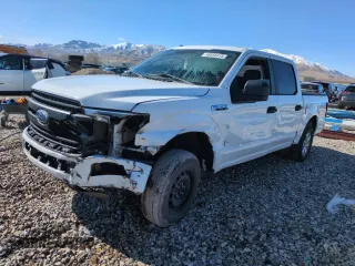 2018 Ford F-150 XL with VIN 1FTEW1CP8JKD57127, listed as a Copart auction lot 46655415 with 107,406 mi miles and Salvage Title. Bid and sale history available at carsss.com. Image 1.