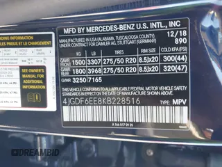 2019 Mercedes-Benz GLS 450 с VIN 4JGDF6EE8KB228516, выставлен на аукционе IAAI как лот 41910205 с пробегом 77 609 миль миль и . История ставок и продаж доступна на DreamBid. Изображение 9.
