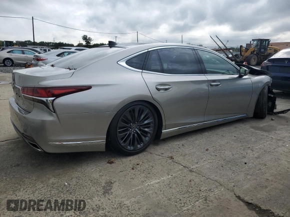 2018 Lexus LS with VIN JTHB51FF5J5006617, listed as a Copart auction lot 73493144 with 54,737 mi miles and Salvage Title. Bid and sale history available at carsss.com. Image 3.