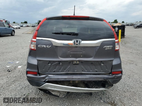 2016 Honda CR-V EX z VIN 2HKRM4H50GH666159, wystawiony jako Copart lot #58751635 z przebiegiem 110 460 mil mil oraz Szkoda całkowita • Salvage title. Historia ofert i sprzedaży dostępna na DreamBid. Obrazek 6.