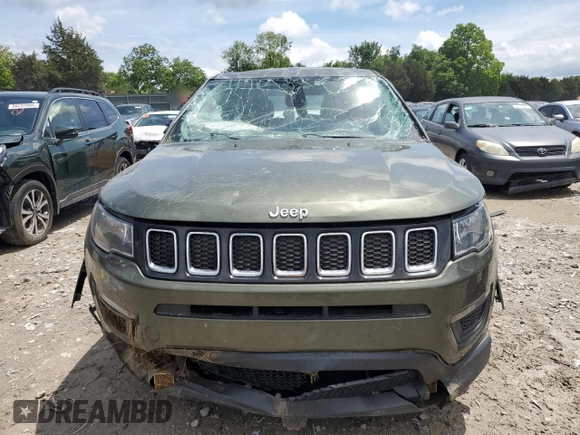 2021 Jeep Compass Sport with VIN 3C4NJDAB7MT598591, listed as a Copart auction lot 56057145 with 77,215 mi miles and Salvage title. Bid and sale history available at DreamBid. Image 5.