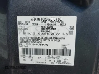 2010 Ford F-150 XL with VIN 1FTEX1E85AFB84792, listed as a IAAI auction lot 42403765 with 169,800 mi miles and . Bid and sale history available at DreamBid. Image 9.