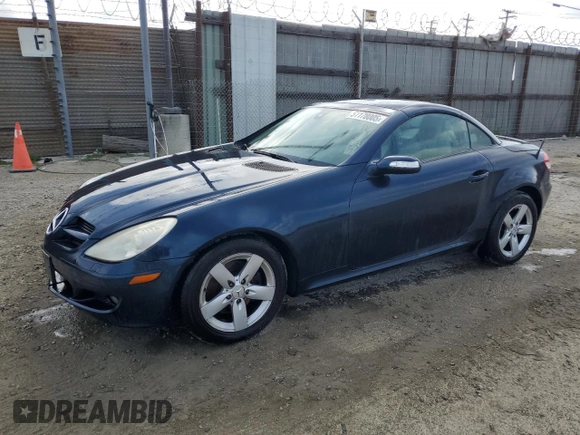 2007 Mercedes-Benz SLK 280 z VIN WDBWK54F97F146600, wystawiony jako Copart lot #51178005 z przebiegiem 158 086 mil mil oraz Czysty tytuł • Clean title. Historia ofert i sprzedaży dostępna na DreamBid. Obrazek 1.