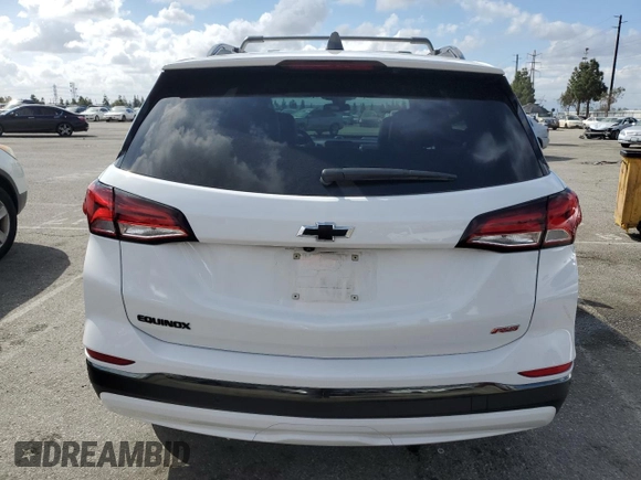 2022 Chevrolet Equinox RS z VIN 3GNAXMEV5NS212489, wystawiony jako Copart lot #51080555 z przebiegiem 28 364 mil mil oraz Szkoda całkowita • Salvage title. Historia ofert i sprzedaży dostępna na DreamBid. Obrazek 6.