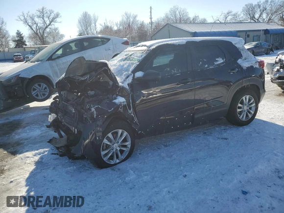 2021 Chevrolet TrailBlazer LS with VIN KL79MMS2XMB012083, listed as a Copart auction lot 41693705 with 0 mi miles and Salvage Title. Bid and sale history available at carsss.com. Image 1.
